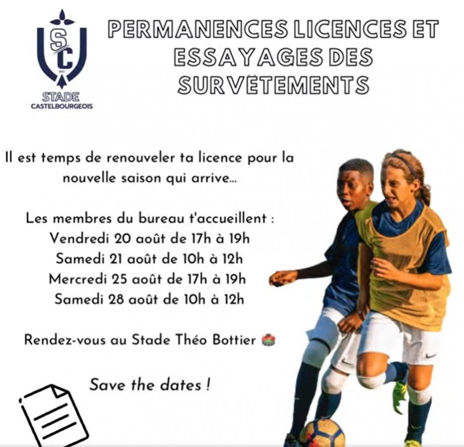 Permanences des licences